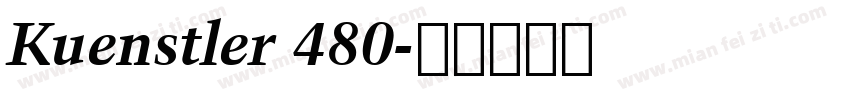 Kuenstler 480字体转换